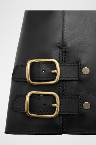 Bottines en cuir - Noir