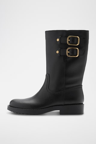 Bottines en cuir - Noir