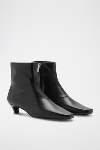 Bottines en cuir - Noir
