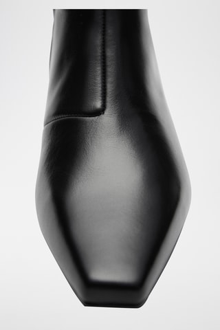 Bottines en cuir - Noir