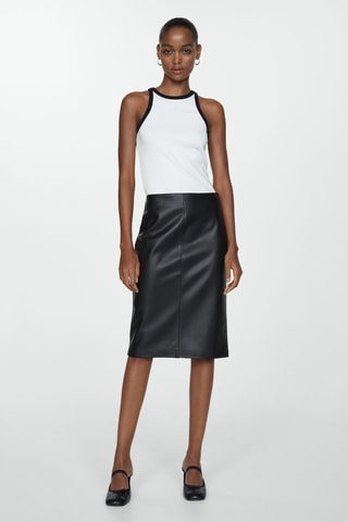 Jupe midi - Noir