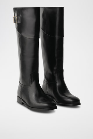 Bottes en cuir - Noir