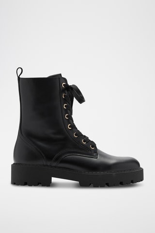 Bottines en cuir - Noir