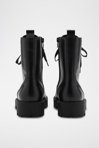 Bottines en cuir - Noir