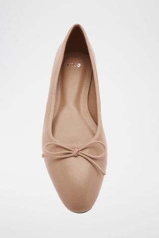 Ballerines en cuir de chèvre - Marron