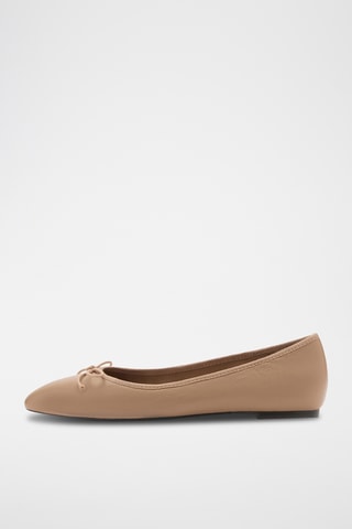 Ballerines en cuir de chèvre - Marron