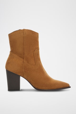 Bottines en cuir - Marron