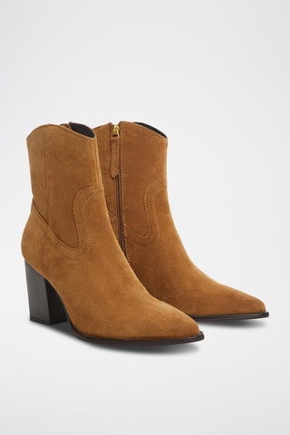 Bottines en cuir - Marron