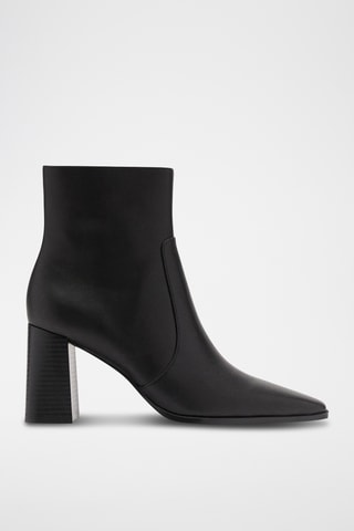 Bottines en cuir - Noir