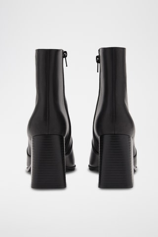 Bottines en cuir - Noir