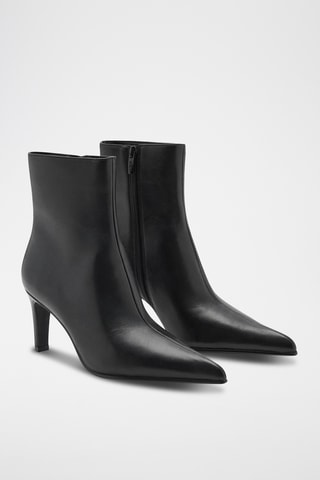 Bottines en cuir de chèvre - Noir