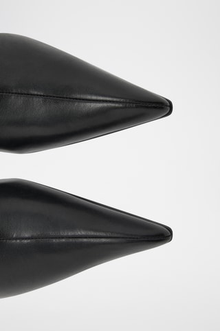 Bottines en cuir de chèvre - Noir