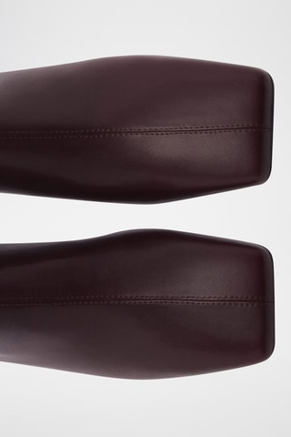 Bottines en cuir de chèvre - Chocolat