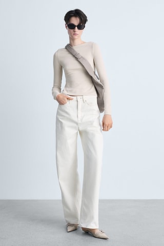 T-shirt slim - Gris clair