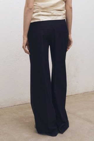 Pantalon wideleg - Bleu marine