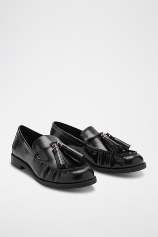 Mocassins en cuir - Noir