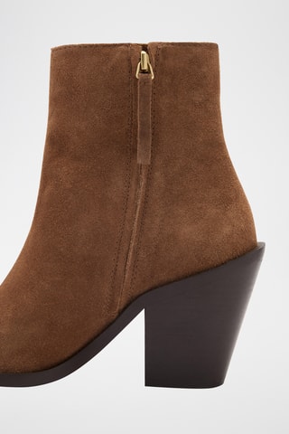 Bottines en cuir - Marron