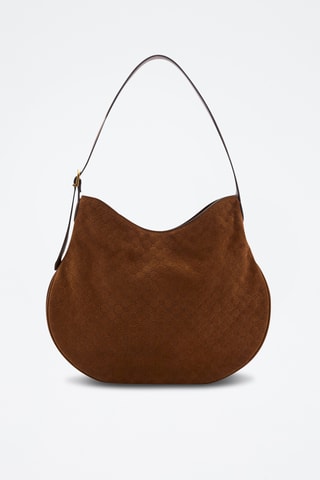 Sac porté épaule en cuir - Marron