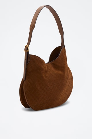 Sac porté épaule en cuir - Marron