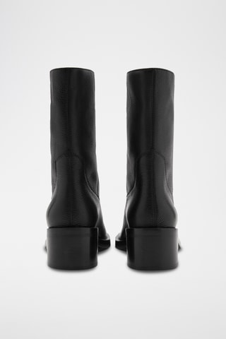 Bottines en cuir - Noir