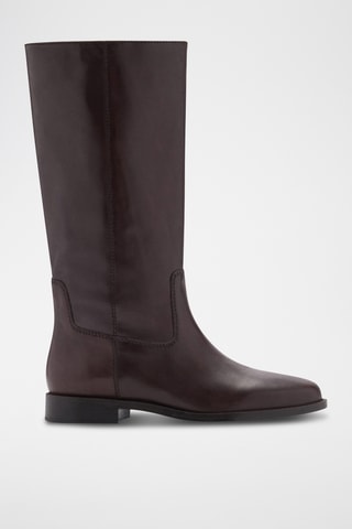 Bottes en cuir - Chocolat