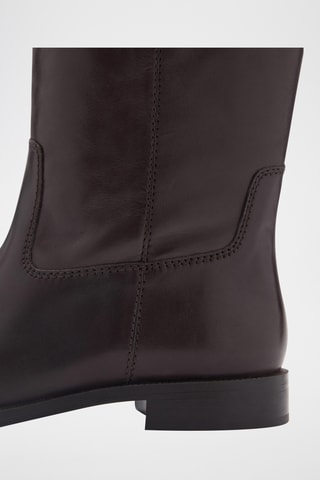 Bottes en cuir - Chocolat