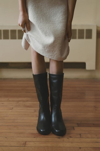 Bottes en cuir - Noir