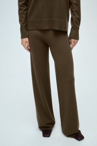 Pantalon wideleg - Kaki