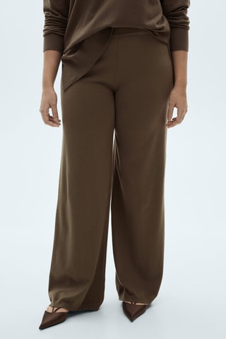 Pantalon wideleg - Kaki