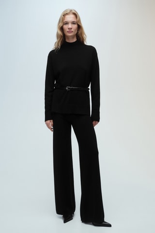 Pantalon wideleg - Noir