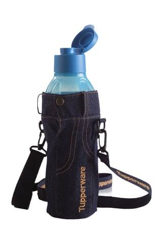 Porte-bouteille en jean - Bleu marine