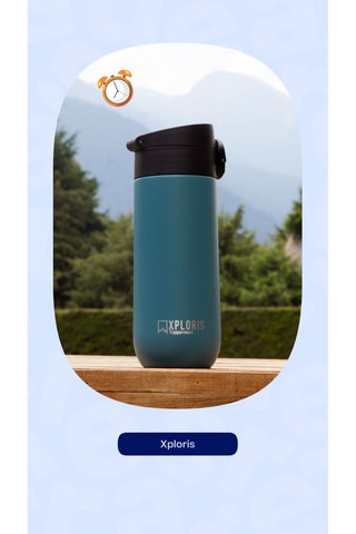 Bouteille isotherme en acier inoxydable et silicone Xploris - 45 cl