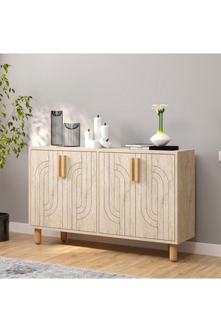 Buffet 4 portes Rodney - 120 x 73,6 x 29,6 cm