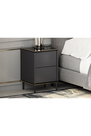 Table de chevet 1 porte - 40 x 60 x 35 cm