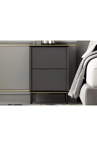 Table de chevet 1 porte - 40 x 60 x 35 cm