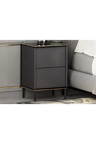 Table de chevet 1 porte - 40 x 60 x 35 cm