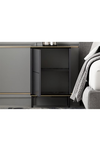 Table de chevet 1 porte - 40 x 60 x 35 cm