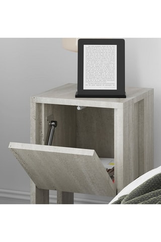 Table de chevet abattant Ema - 30 x 55 x 30 cm