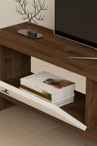 Meuble TV 1 abattant Gaye - 120 x 36,8 x 25 cm