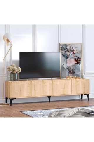 Meuble TV 4 portes - 180 x 50 x 35 cm