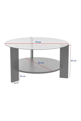 Table basse Clara - 75 x 75 x 40 cm