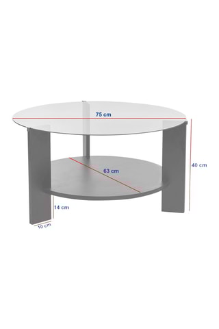 Table basse Clara - 75 x 75 x 40 cm