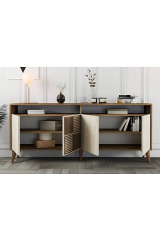 Buffet 4 portes Milan - 180 x 78,6 x 35 cm