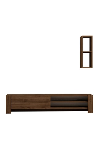 Meuble TV et étagère murale Naz - 2 pièces