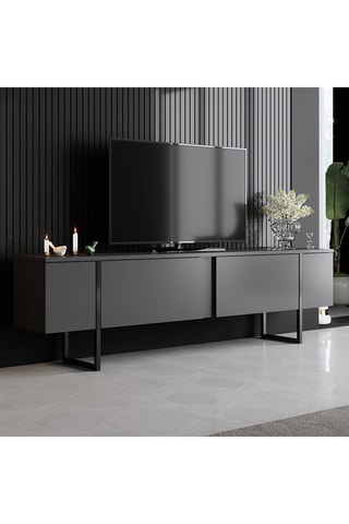 Meuble TV 2 abattants Luxe - 180 x 50 x 30 cm