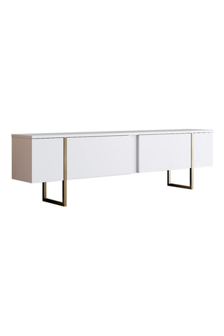 Meuble TV 4 portes Luxe - 180 x 50 x 30 cm