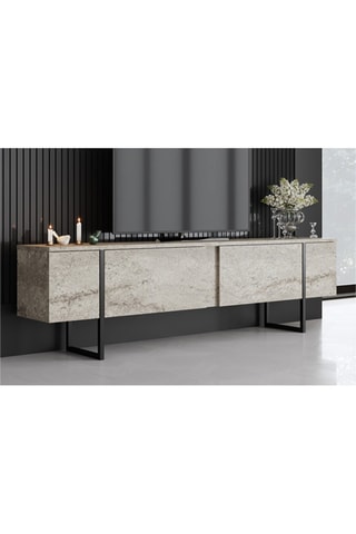 Meuble TV 2 abattants Luxe - 180 x 50 x 30 cm