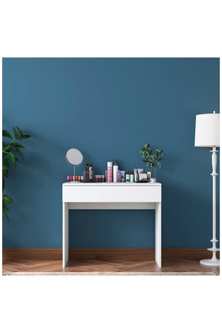 Coiffeuse 1 tiroir - 90 x 76,8 x 45 cm