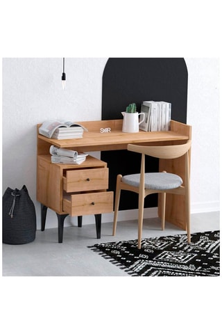 Bureau 2 tiroirs Puuk - 100 x 80 x 45 cm