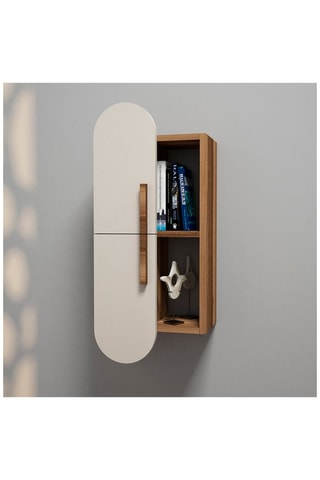 Etagère murale 2 niveaux Rose - 35 x 60 x 22 cm